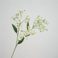 Fleurs sauvages en soie artificielle à tige unique pour la maison, le mariage, Noël, Halloween et les plantes décoratives d'intérieur
