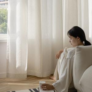 Voilage Jacquard Acrylique Médiéval Français, Maille Lourde Vintage Crème, Écran de Fenêtre Translucide, Lumière Translucide, Personnes Non Translucides - Product Image 2