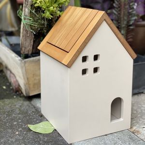 Vente chaude Maison En Forme De Village Cabine <span class=keywords><strong>Poubelle</strong></span> Couverture Tournante Table De Maquillage Seau De Stockage <span class=keywords><strong>Poubelle</strong></span> En Bois Décorative - Product Image 5