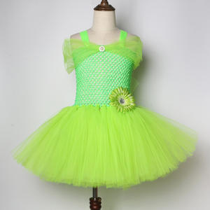 Disfraz de Princesa con Tutú de Malla Verde para Niñas MINCO, Disfraz de Cosplay de TV y Películas para Halloween, Hada <span class=keywords><strong>Campanilla</strong></span> - Product Image 2