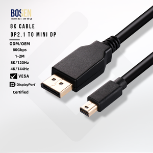 Cable DP 2.1 a Mini DP Macho a Macho, Cable de Datos y Video DisplayPort 8K 120Hz para Monitor, Proyector, Laptop - Product Image 3