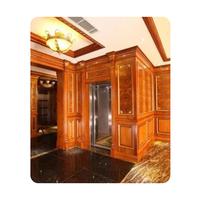 Konut Oteli AC Modern Panoramik Camlı Büyük Kapasiteli 3 Duraklı Yolcu Asansörü Alüminyum Profil ile