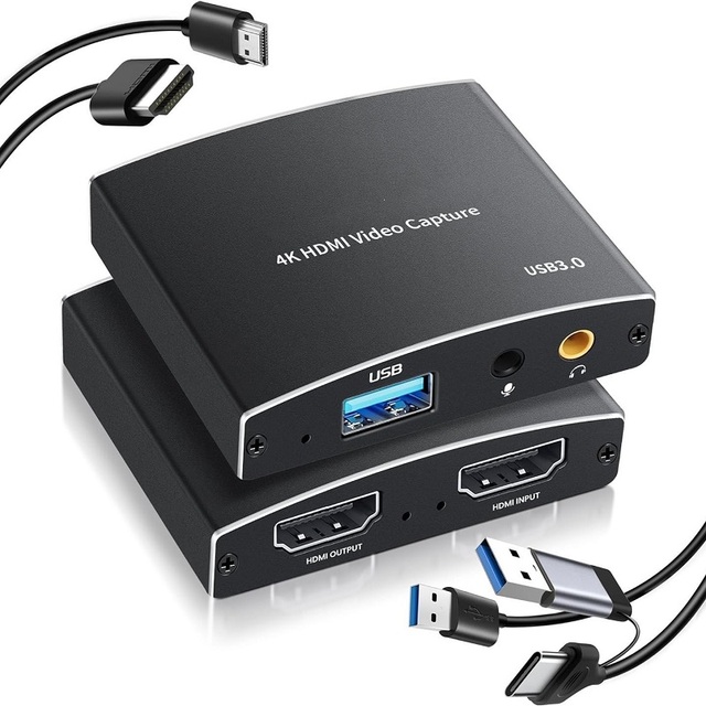2024 New True USB3.0 HD MS2131 Chipset Live Broadcasting Capture and Record 4K 2K 1080P60hz HDMI Video Capture Card