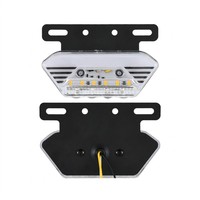 Feu de position latéral LED avec support en acier noir, couleurs bleu, vert, rouge, blanc, ambre, 12V 24V, étanche pour camion et remorque