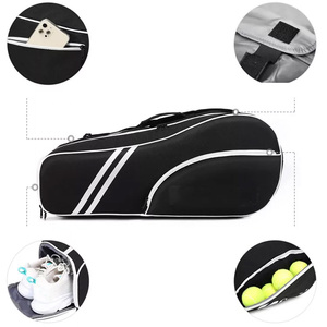 Bolsas de raqueta de poliéster portátiles personalizadas de diseñador, soporte para deporte para Pickleball, bádminton, pádel, tenis, niñas, niños, hombres y mujeres - Product Image 2