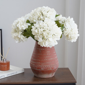 Flor de Hortensia Artificial de Tallo Único, Flor de Seda con Tacto Natural, Decoración para Bodas y Hogar, Blanca, Rosa, Azul - Product Image 4