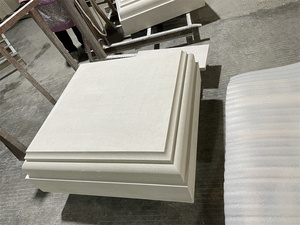 Chất lượng cao trang trí kiến trúc khắc đá màu be đá vôi lan can lan can cho thiết kế hiện đại - Product Image 6