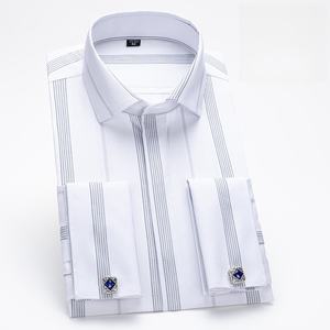 Herren Langarm Businesshemd aus Bambusfaser mit Umschlagmanschetten und Windsor-Kragen - Product Image 5