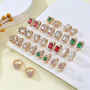 Pendientes de Moda para Mujer, Joyería de Lujo, Pendientes de Oro Amarillo de 18K para Chicas - Product Image 3