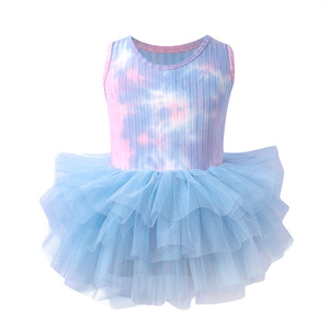 Jupe Tutu de Ballet pour enfants, couleur unie, noir, blanc, gris, rose, sans manches, vêtements de danse, gymnastique, jupe, léotard avec boutons, été - Product Image 6