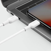 Kabel Data Sinkronisasi Pengisi Daya Cepat 60W TPE C ke C 3ft 6ft Grosir untuk iPhone 15 16 17 Pro Max