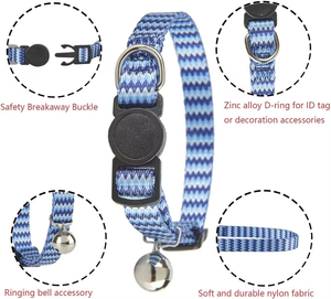 Collar de Seguridad para Mascotas NiBao de Liberación Rápida, Personalizable con Logotipo, de Nailon, Ajustable, Bonito y Seguro para Gatos - Product Image 2