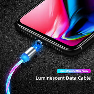 Bán Chạy Nhất 3-Trong-1 LED Mag Từ Tính Sạc Cáp Cho Iphone Đối Với Samsung Cáp USB Nhanh Chóng Sạc Loại C Micro Cáp Dữ Liệu - Product Image 2