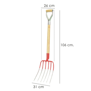 Forchetta con Manico e Anello 560 / 6 Punte - Product Image 1