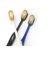 Brosse à dents pour adultes de style japonais populaire à poils doux à haute densité pour nettoyer les dents avec une grande tête et des poils denses