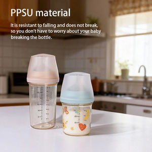 2026 Neues Design Anti-Kolik BPA-freie PPSU Babyflasche mit Silikon-Schnuller für 0-12 Monate - Product Image 2