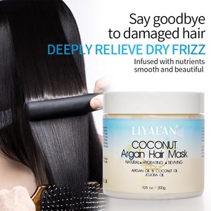<span class=keywords><strong>Mascarilla</strong></span> Capilar <span class=keywords><strong>Profesional</strong></span> para el Cuidado del Cabello, <span class=keywords><strong>Hidratante</strong></span> y Reparadora, con Colágeno, Queratina, Aguacate, Coco y Aceite de Argán - Product Image 2