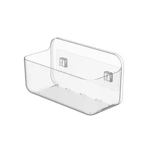 Household Toilet Bathroom Wall-mounted Shelf Wall Kitchen Bathroom Storage Box No-punch Toilet Shelf Clear Wall Make Up Box