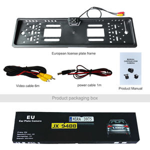 Hongrui nouveau <span class=keywords><strong>support</strong></span> <span class=keywords><strong>de</strong></span> <span class=keywords><strong>plaque</strong></span> d'immatriculation <span class=keywords><strong>de</strong></span> voiture européenne caméra <span class=keywords><strong>de</strong></span> <span class=keywords><strong>recul</strong></span> Led nuit universelle - Product Image 3