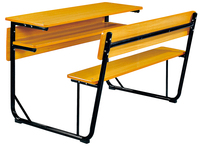 Bureau et banc scolaires ISO 9001, bureau et chaise d'étude individuels pour les élèves de la 6ème à la 12ème année
