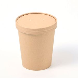 Tazón de Ensalada Desechable Ecológico de Papel Kraft 100% Biodegradable, Apto para Microondas, Duradero, con Tapa, para Arroz, Desayuno, Camping - Product Image 2