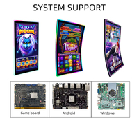 Écran de jeu incurvé infrarouge 4K en forme de J personnalisé de 21,5/32/43/55 pouces, moniteur LED pour machine de point de vente VGA, écran d'affichage pour machine de jeu