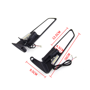 Espejos Retrovisores para Motocicleta con Intermitentes Giratorios de Alta Luminosidad, Espejo Retrovisor Lateral con Lámpara para Z900 Z650 KTM <span class=keywords><strong>MT07</strong></span> - Product Image 2
