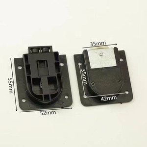 Roulette de porte coulissante Xinshengfa noire en plastique, détachable, avec amortisseur simple, pour rail de porte, capacité de charge 50 kg - Product Image 2