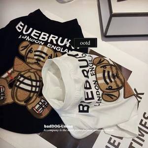 T-shirt Teddy en coton <span class=keywords><strong>de</strong></span> luxe pour petits chiens manteaux décontractés chauds des créateurs <span class=keywords><strong>de</strong></span> mode imprimer hiver chaud manches courtes pour l'été printemps - Product Image 6