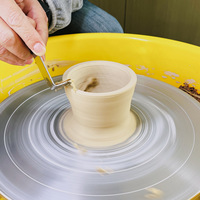 Ensemble de 8 couteaux de potier en fer, comprenant des outils de finition, des grattoirs pour modelage d'argile, des couteaux de modelage et des lames pour le tournage sur potier
