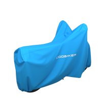 Coobiker Housse de protection intégrale pour moto d'intérieur en tissu extensible velours respirant non tissé éco-responsable de qualité supérieure