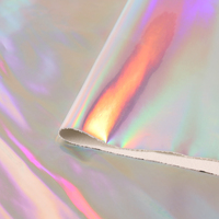 Cuir synthétique holographique laser gaufré PU à chaud, résistant à l'usure, résistant aux taches, anti-moisissure