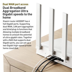 เสี่ยวหมี่มืออาชีพ AX3000T แท้คุณภาพสูง2.4 ghz/ 5GHz dual-band 1.3GHz <span class=keywords><strong>WIFI</strong></span> <span class=keywords><strong>6</strong></span>เราเตอร์ไร้สายรองรับการเชื่อมต่อ NFC - Product Image 6