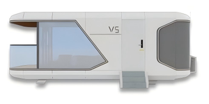 Cabine moderne en aluminium imperméable de luxe série TS-Cabin-V pour utilisation en salle de bain - Abri haut de gamme pour le camping en environnements extrêmes - Product Image 2