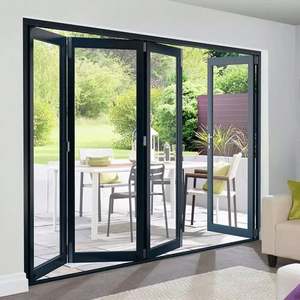 Puerta Plegable de Aleación de Aluminio Personalizada BALOM, Aislamiento Térmico, Exterior, Resistente a Huracanes, para Balcón, Patio, Puertas Plegables - Product Image 1