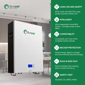Sistema de Almacenamiento de Energía Solar Todo en Uno Sunpal de 5Kw 10Kw, Sistema de Energía Solar Híbrido Fuera de la Red, Sistema Híbrido Completo con Almacenamiento SP10K - Product Image 5