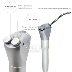 Dental Chair Unit Triple <strong>Syringe</strong> Handpiece Stainless Steel <strong>3</strong> Way Air Water Spray +2 Nozzles <strong>Tips</strong> Tubes Dentist Tool - Product Image 4
