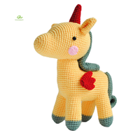 Greenmart-Peluche personnalisée en forme de licorne, jouet personnalisé, fait à la main, quantité minimale de commande bas