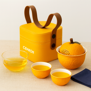 <span class=keywords><strong>Set</strong></span> <span class=keywords><strong>Regalo</strong></span> di Tè alle Erbe a Forma di Frutta Unico con Astuccio Portatile e Tazze, Perfetto per Festività, Eventi e Promozioni - Product Image 5