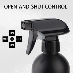 500มิลลิลิตร500มิลลิลิตร17 0z 17ออนซ์ที่กำหนดเอง HDPE เคลือบสีดำที่ว่างเปล่าทำความสะอาดทริกเกอร์สเปรย์ขวด - Product Image 3