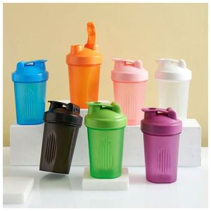 Sports Multiple Colors 400Ml Transparent Minimalist <b>Plastic</b> Protein Shaker Cup for Event - Product Image 2