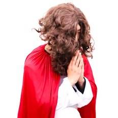 Accessoires de déguisement de Jésus avec perruques et barbes - Product Image 1