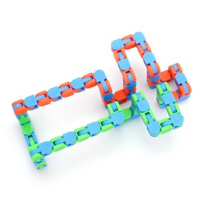 Wacky Tracks Link Snap Bike Chain Fidget Plastic Snake <span class=keywords><strong>Puzzle</strong></span> Anti-Stress Sensory DIY Party Favor Gift for Kids Adults - Product Image 3