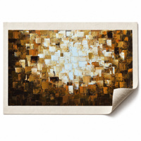 Peinture à l'huile abstraite peinte à la main 60x30cm, art mural moderne à la spatule, toile texturée en coton et lin pour la décoration de la maison et du bureau