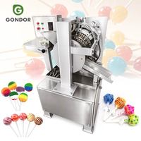Automatische handmatige harde swirl-vormgevings- en center-fill-ball-lollipop-snoep-regenboog-maakmachine productielijn