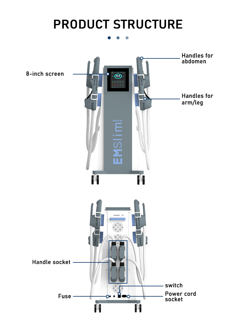 Abdomen EMS EMShapeing Machine Slim Muscle Butt Build For Salon Nova RF