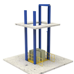 Plataforma de elevación de carga de carril de coche de dos pisos estacionaria hidráulica Villa personalizada con CE ISO - Product Image 5