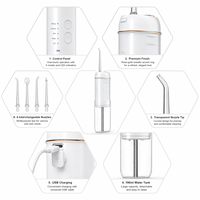 Irrigateur buccal sans fil W8, irrigateur dentaire portable rechargeable, nettoyeur de dents, 4 modes, 190 ml, USB, voyage, IPX7
