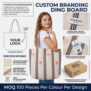 Bolsa de Tela de Algodón de 250 GSM con Logotipo Personalizado Impreso en Serigrafía, Reutilizable para Marcas de Marca Privada - Product Image 5