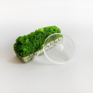 คริสตัลแซฟไฟร์กันสะท้อนแสงสำหรับผลึกทรงกลมขนาด36มม. พร้อมรู - Product Image 3